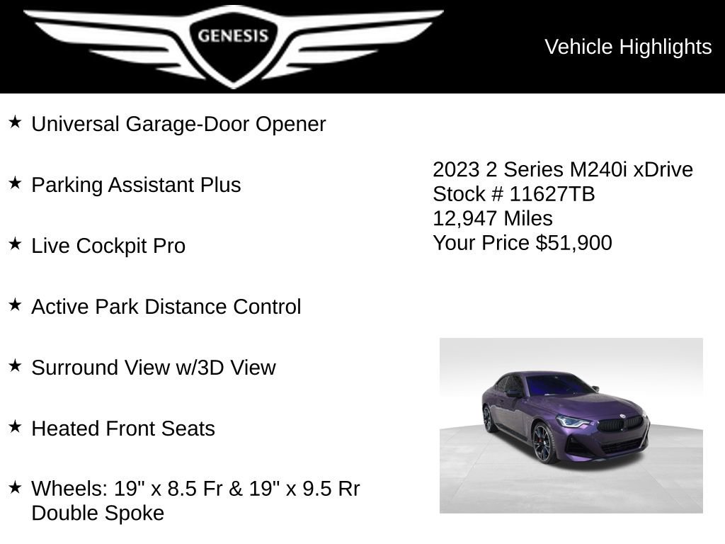 Used 2023 BMW M240i xDrive Coupe AWD/4WD image 26