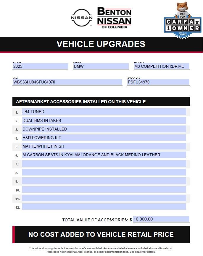 Used 2025 BMW M3 Competition AWD/4WD image 3