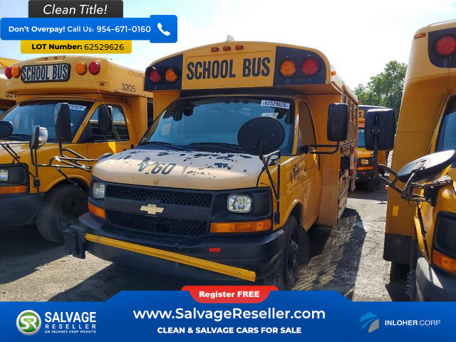 Used 2010 Chevrolet Express 3500 w/ School Bus Package RWD image 3