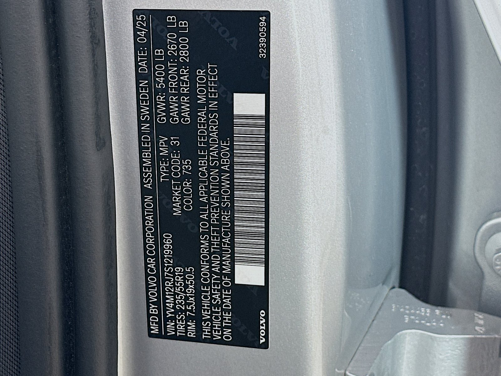 Certified 2025 Volvo XC60 B5 Core AWD/4WD image 48