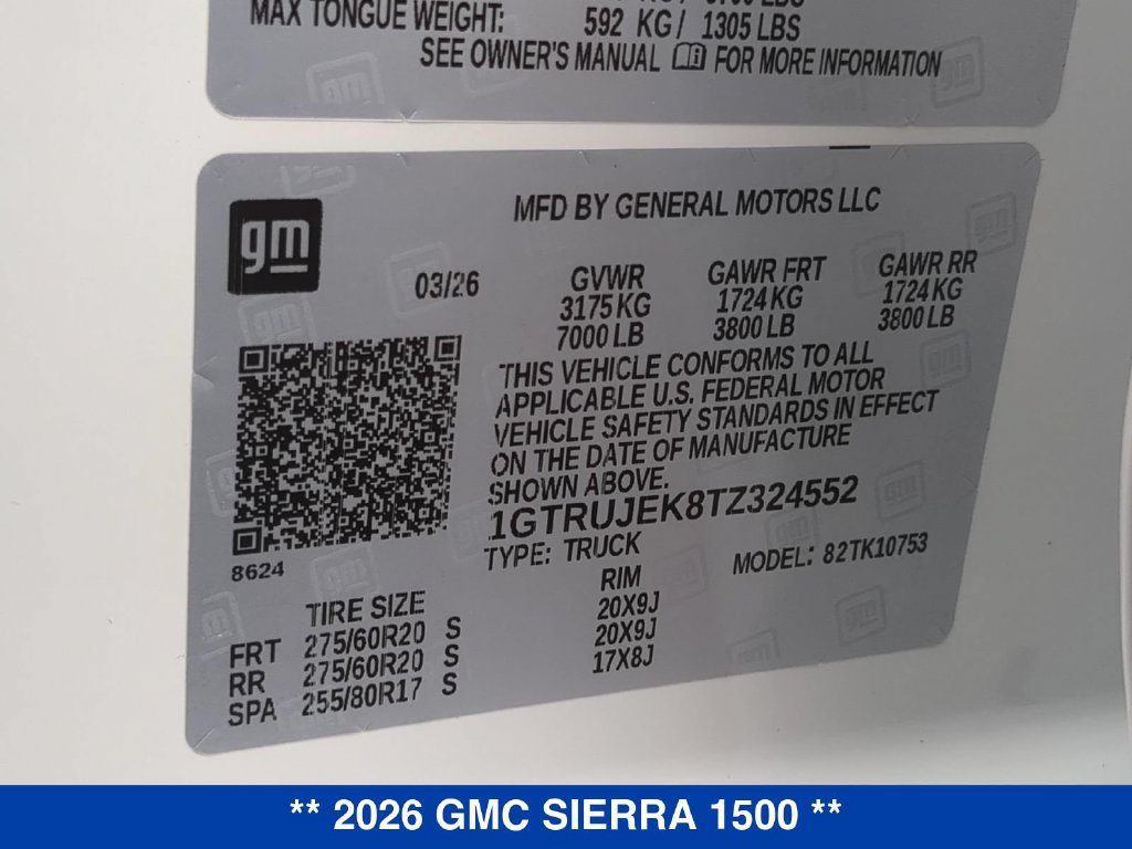 New 2026 GMC Sierra 1500 Elevation AWD/4WD image 25