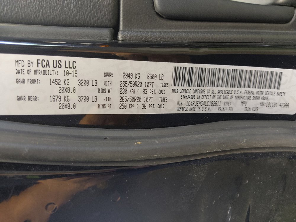Used 2020 Jeep Grand Cherokee Altitude RWD image 33