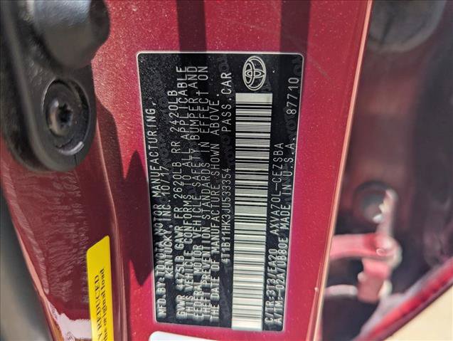 Used 2018 Toyota Camry SE w/ Moonroof Package FWD image 16