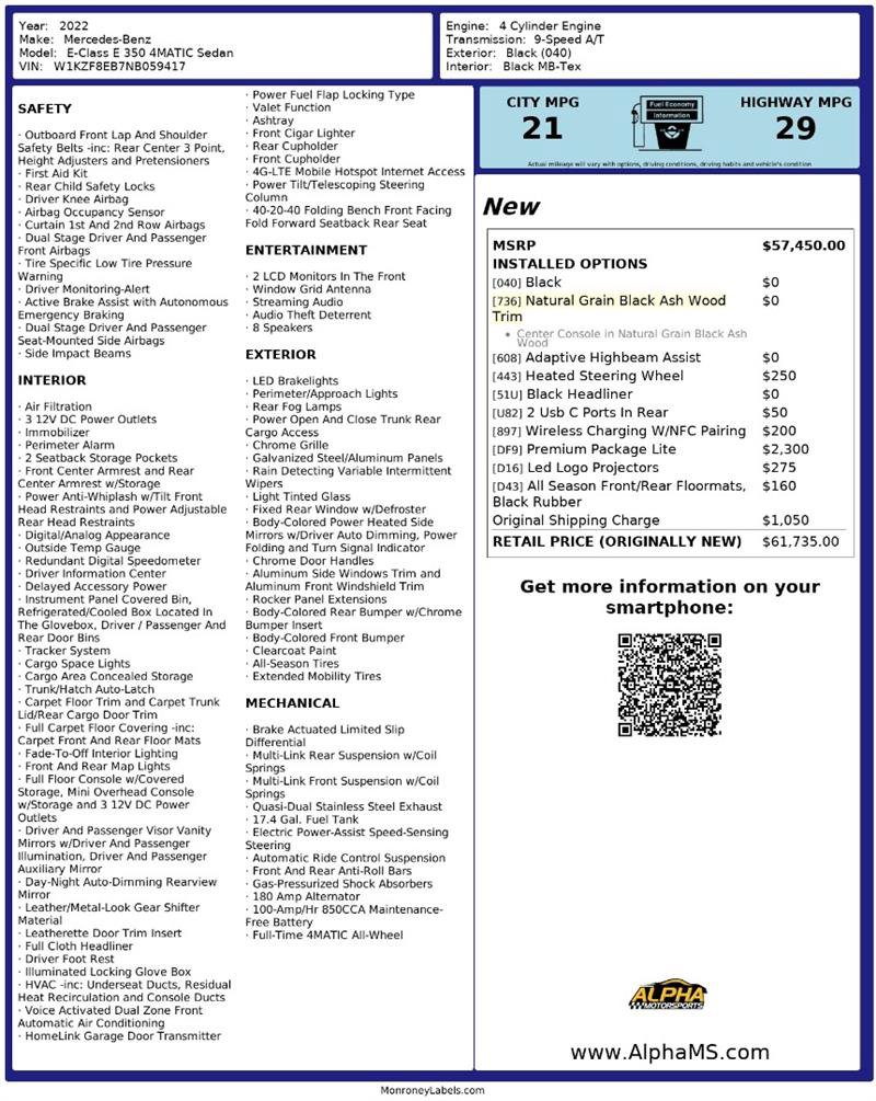 Used 2022 Mercedes-Benz E 350 4MATIC image 3