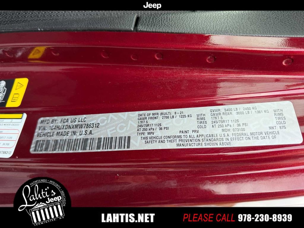 Certified 2021 Jeep Wrangler Unlimited Sport image 19