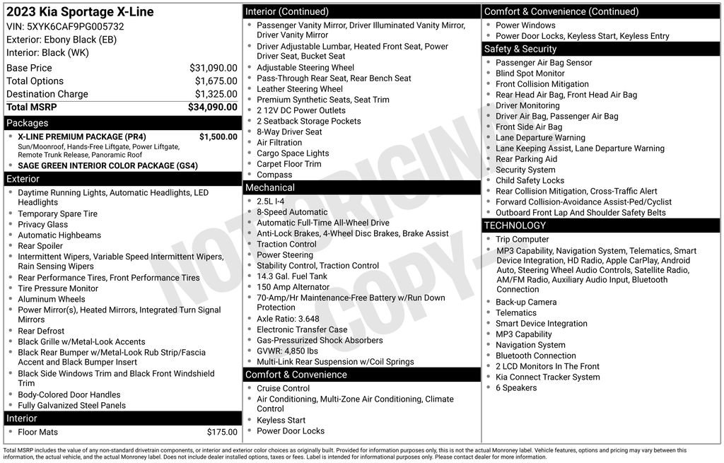 Used 2023 Kia Sportage X-Line w/ X-Line Premium Package AWD/4WD image 31