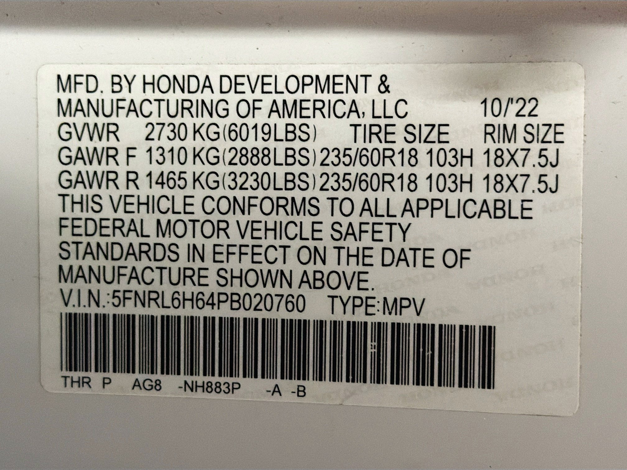 Used 2023 Honda Odyssey EX-L image 12