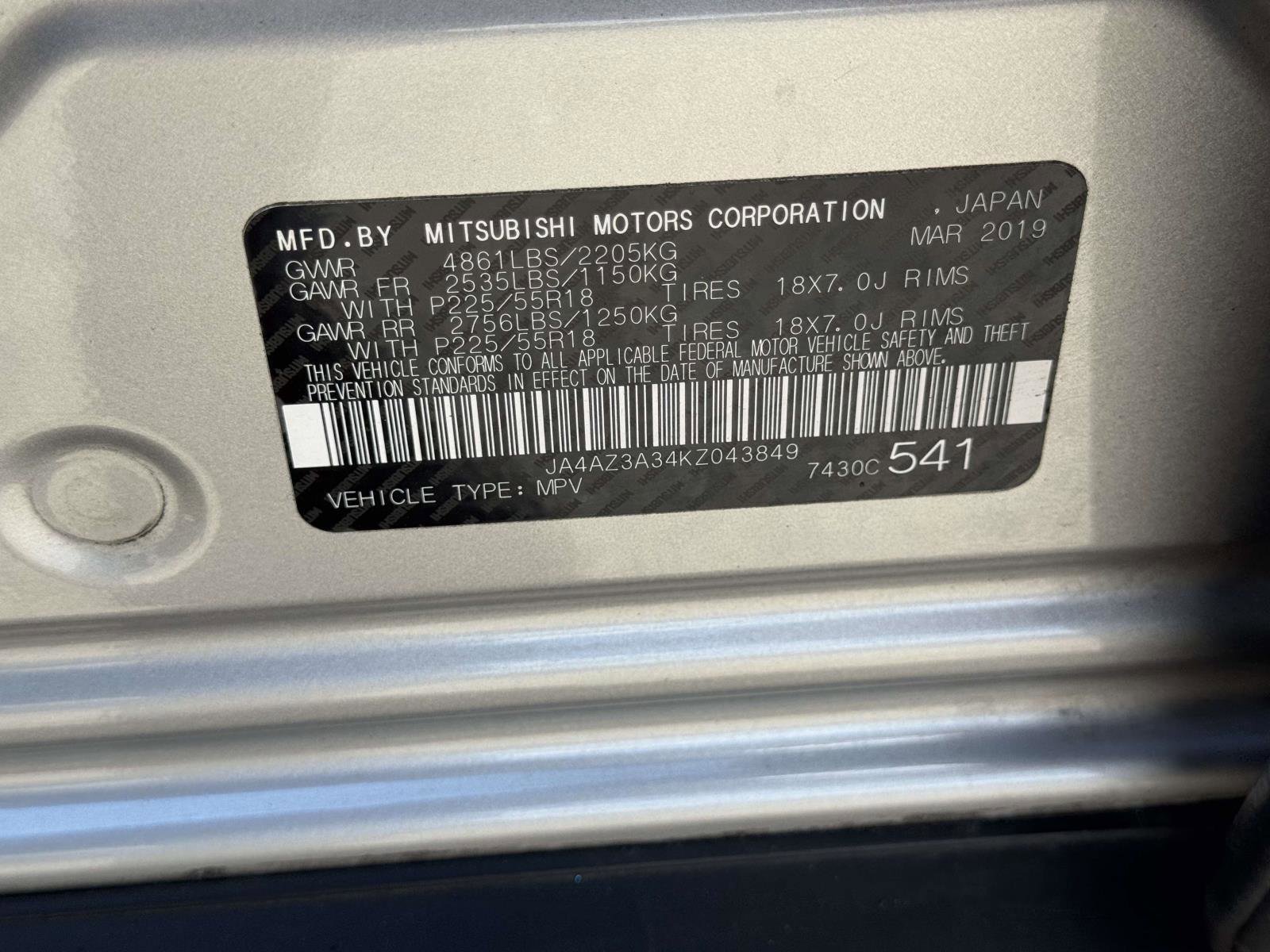 Used 2019 Mitsubishi Outlander SE AWD/4WD image 16