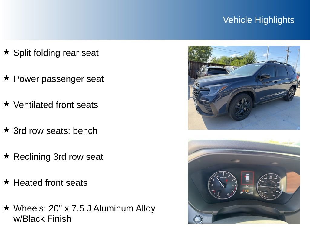 Certified 2025 Subaru Ascent Bronze Edition AWD/4WD image 6