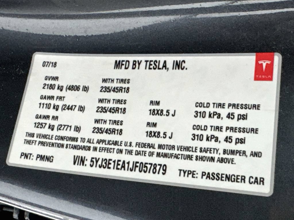 Used 2018 Tesla Model 3 Long Range RWD image 48