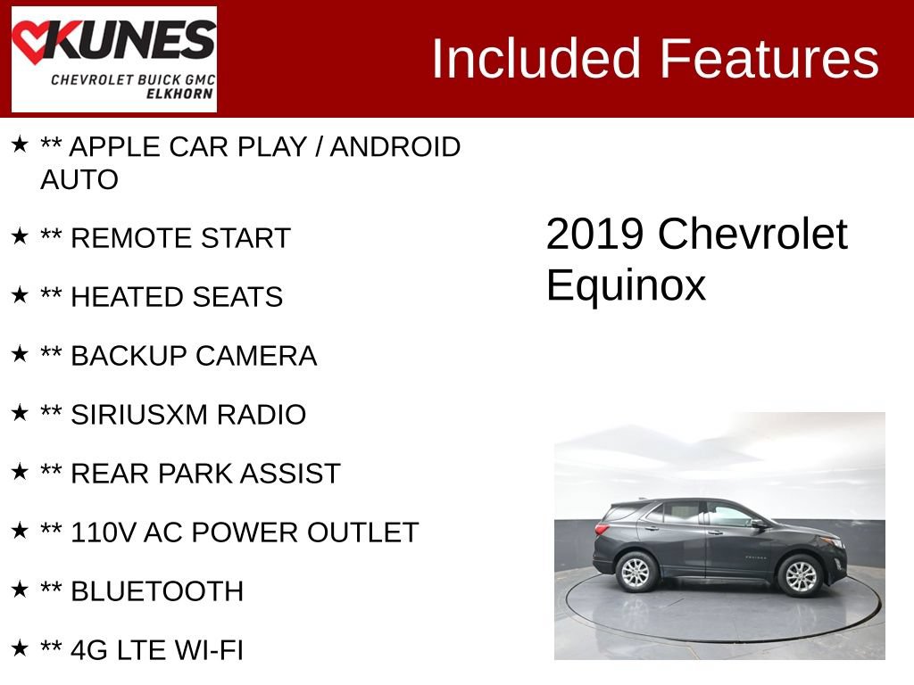 Used 2019 Chevrolet Equinox LT FWD image 2