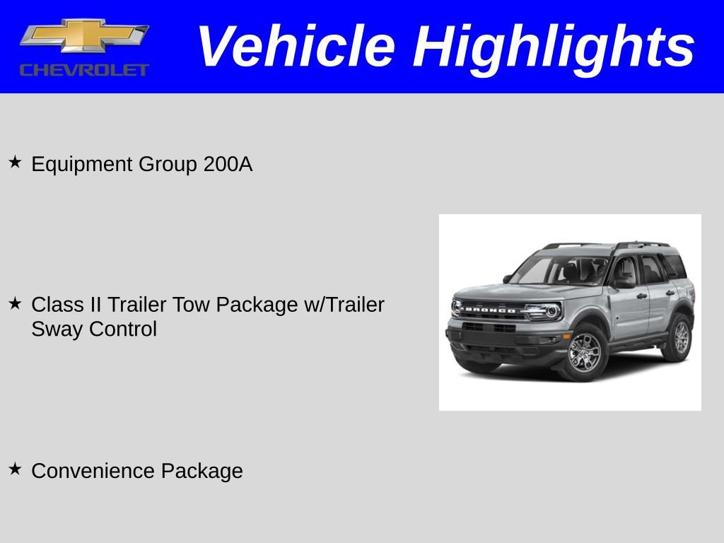 Used 2022 Ford Bronco Sport Big Bend w/ Convenience Package image 2