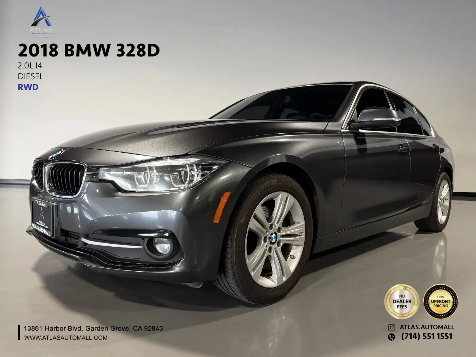 Used 2018 BMW 328d Sedan RWD image 1