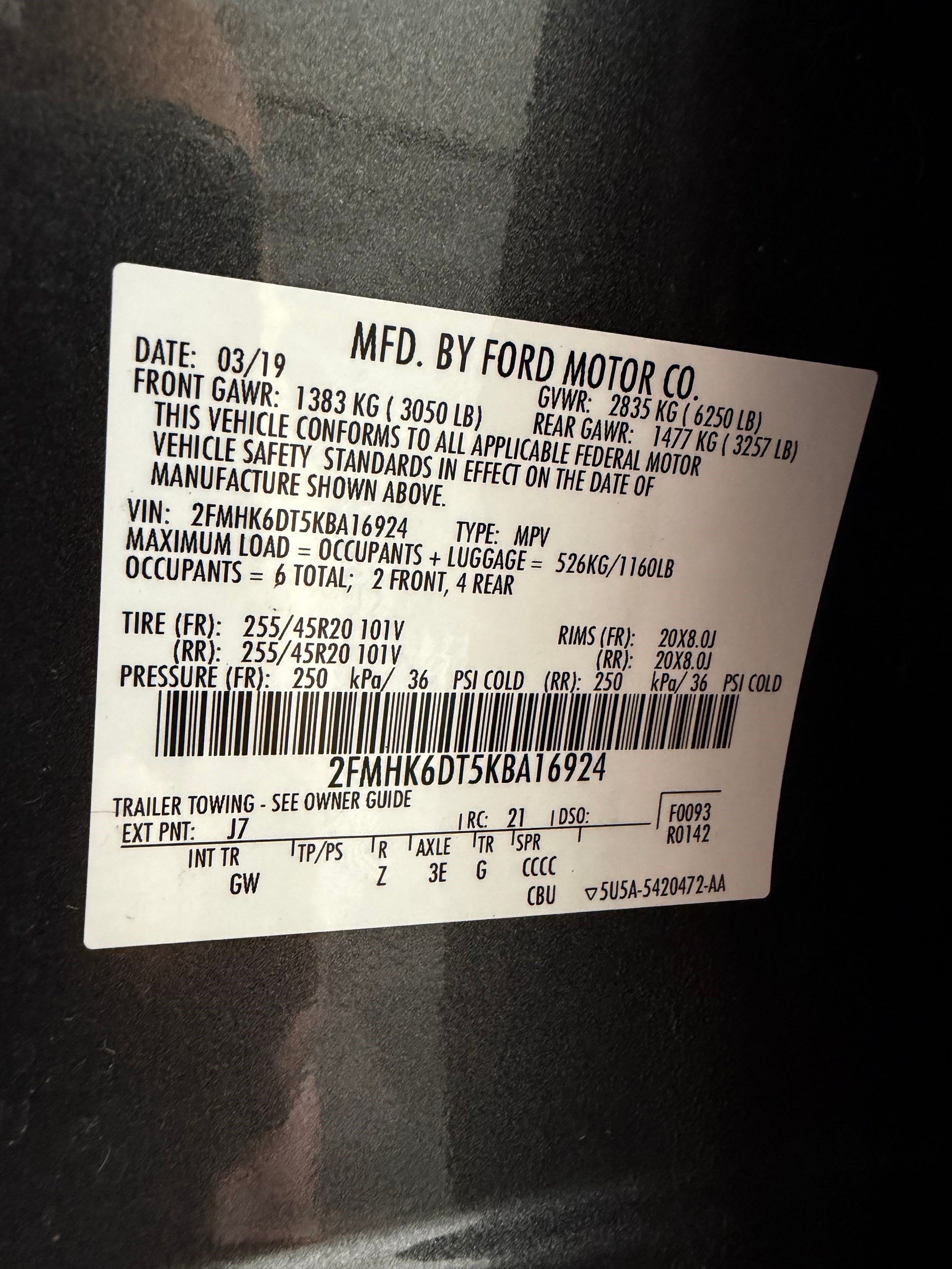 Used 2019 Ford Flex Limited w/ Equipment Group 303A AWD/4WD image 20