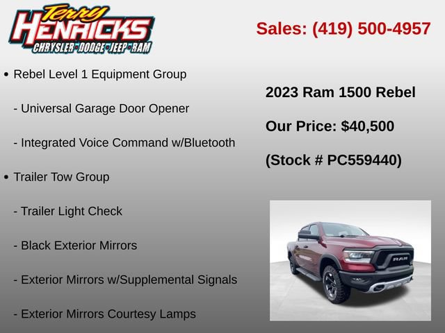 Used 2023 RAM 1500 Rebel w/ Rebel Level 1 Equipment Group AWD/4WD image 37