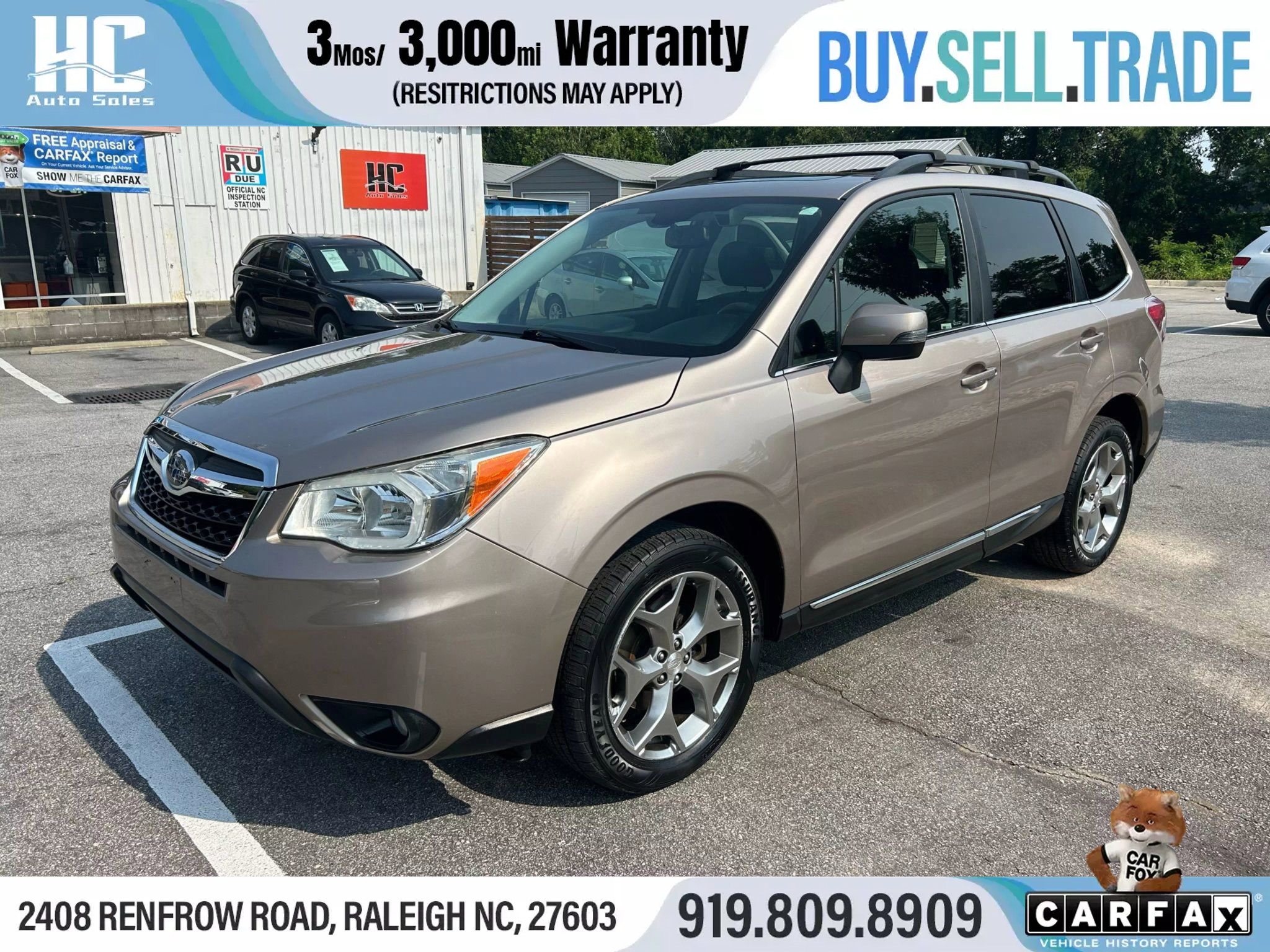 Used 2015 Subaru Forester 2.5i Touring w/ Eyesight & Navigation System