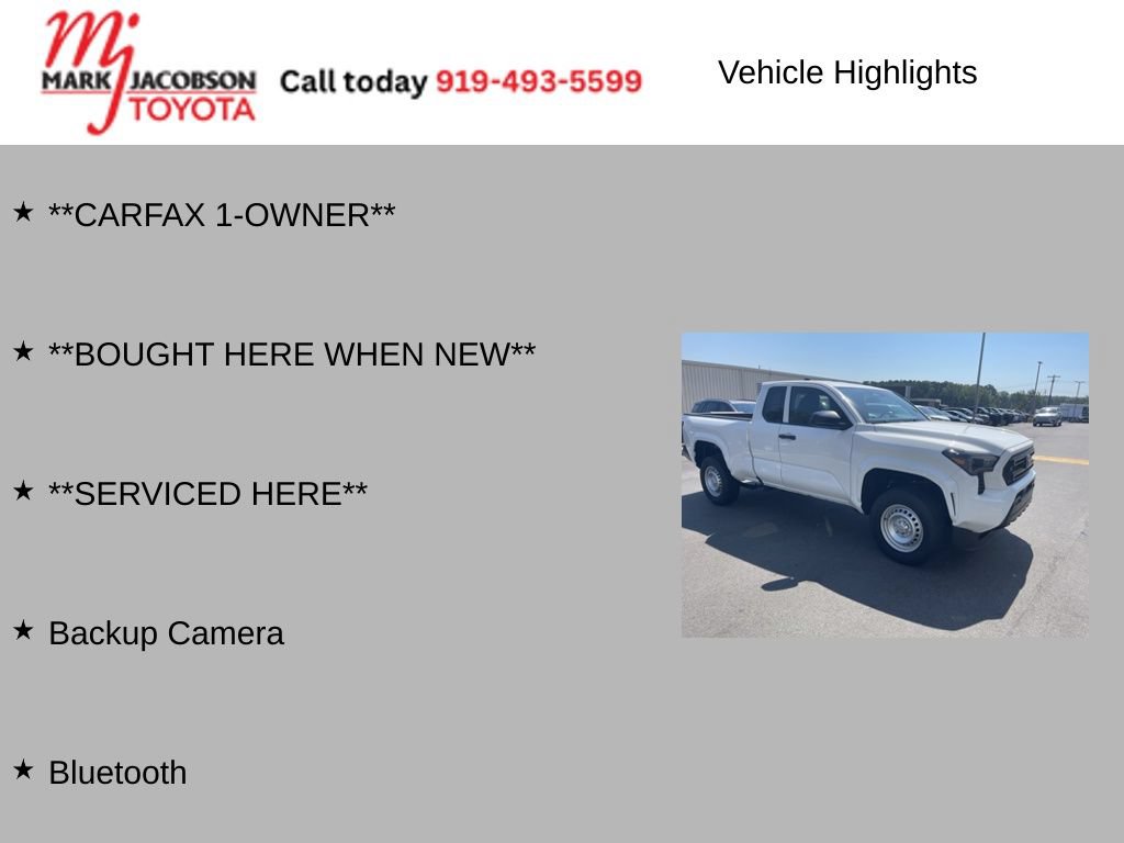 Used 2025 Toyota Tacoma SR w/ Towing Package RWD image 6