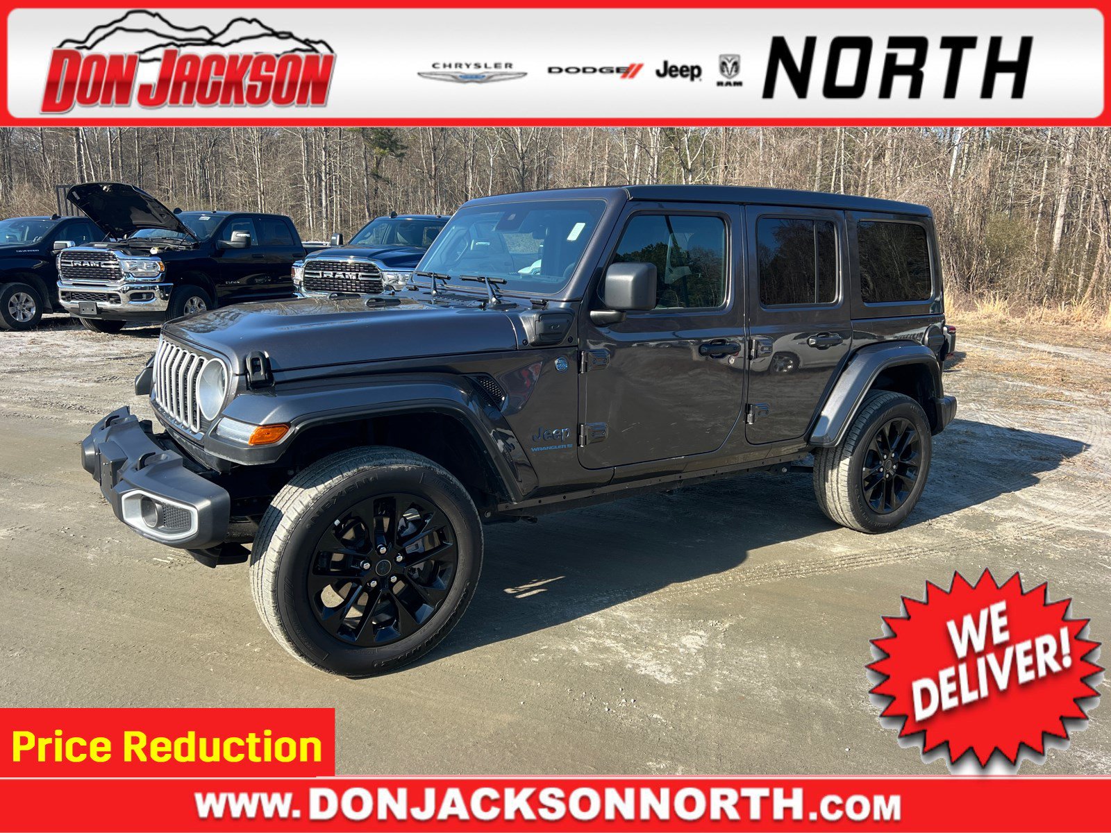 Used 2025 Jeep Wrangler Sahara 4xe w/ Safety Group AWD/4WD image 1