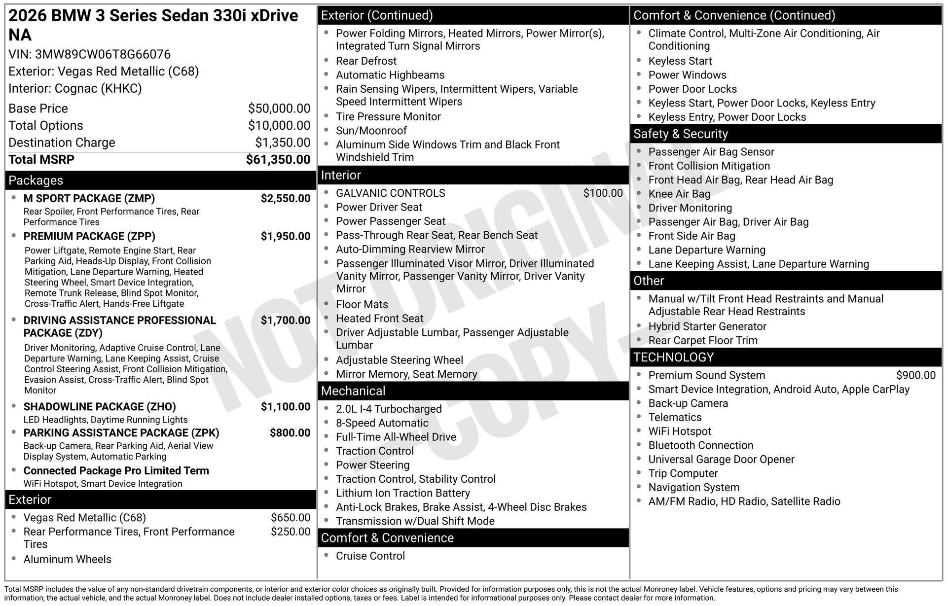 New 2026 BMW 330i xDrive Sedan w/ M Sport Package AWD/4WD image 11