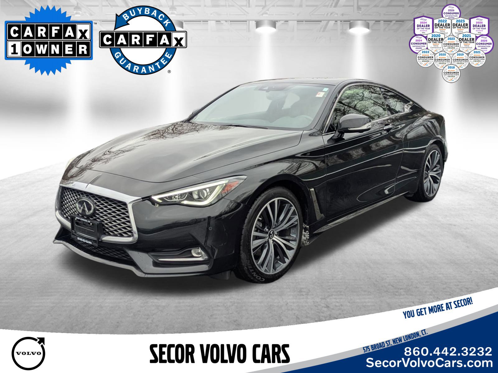 Used 2022 INFINITI Q60 3.0t Luxe w/ Essential Package image 1