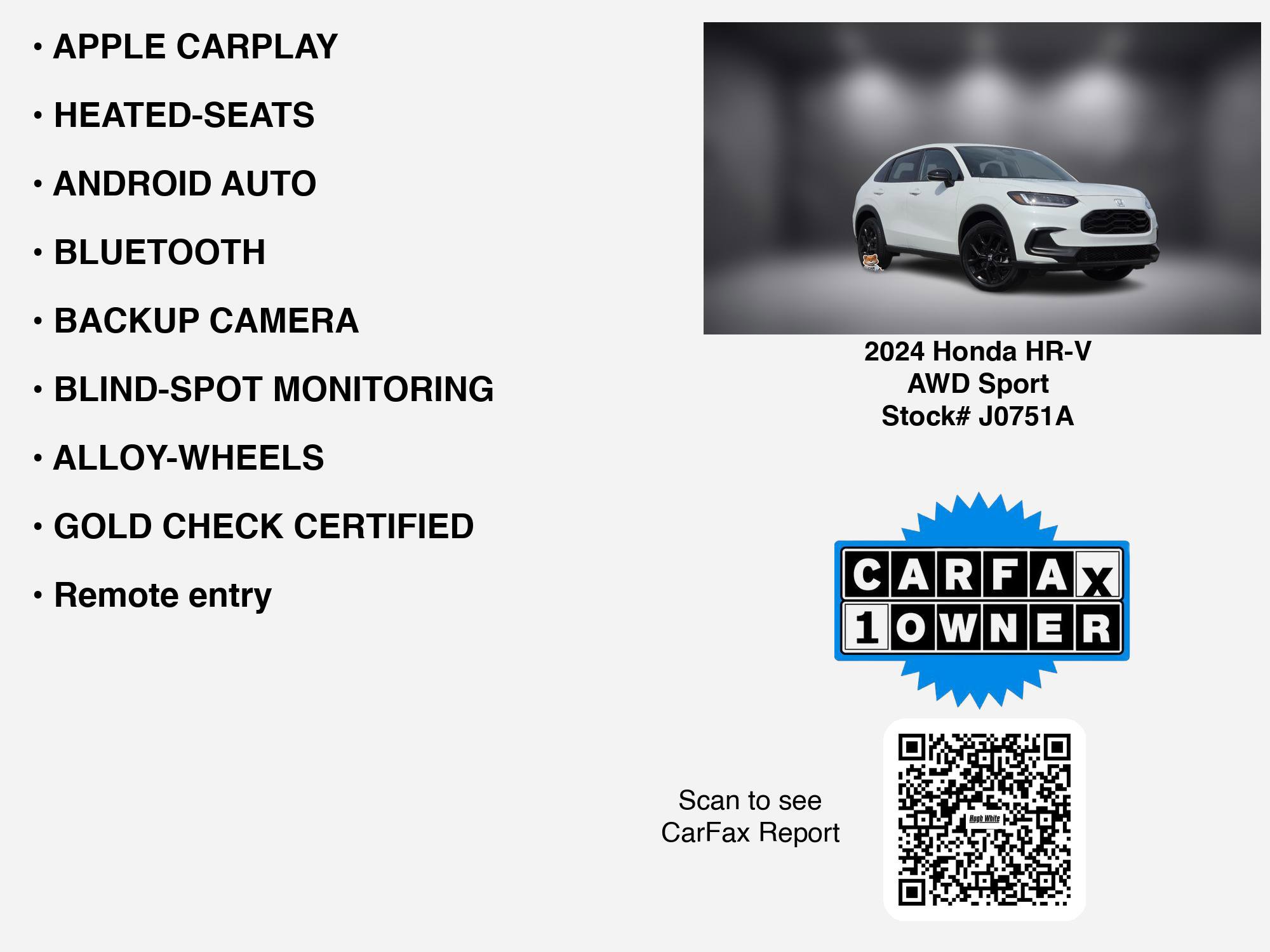 Used 2024 Honda HR-V Sport image 7