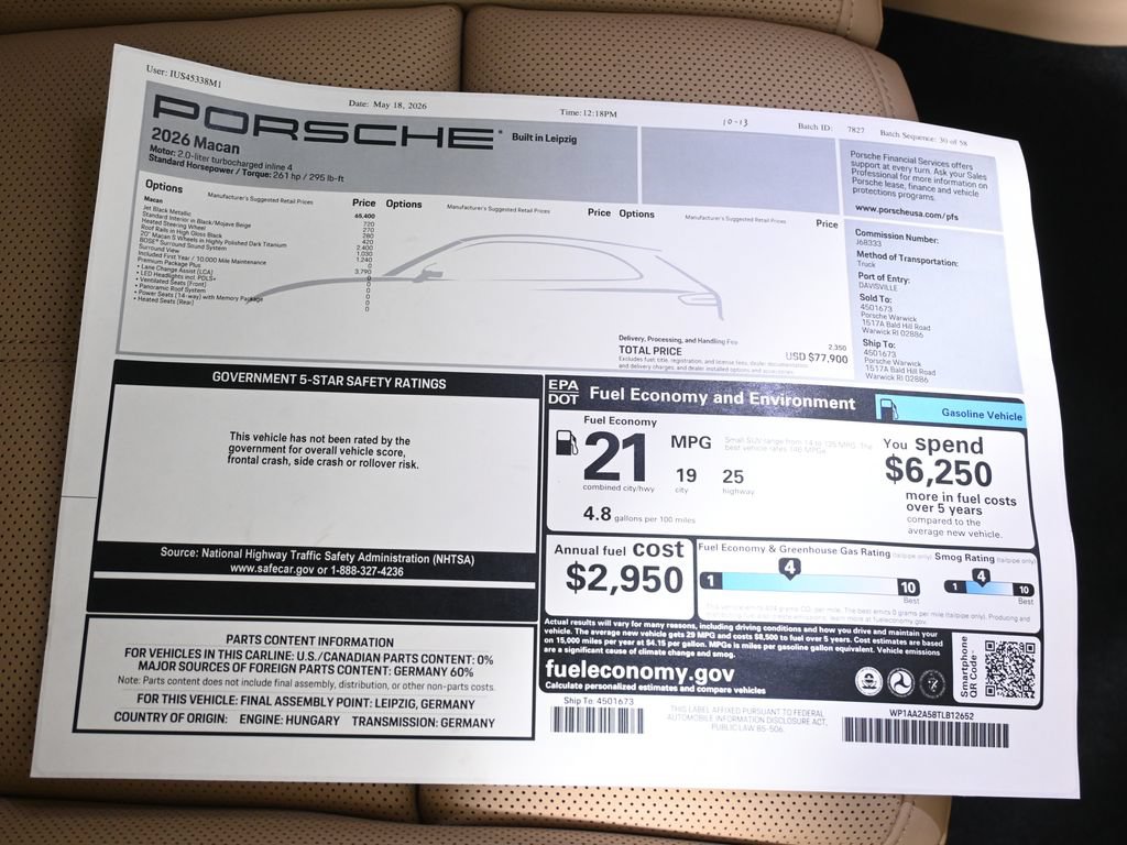New 2026 Porsche Macan AWD/4WD image 43