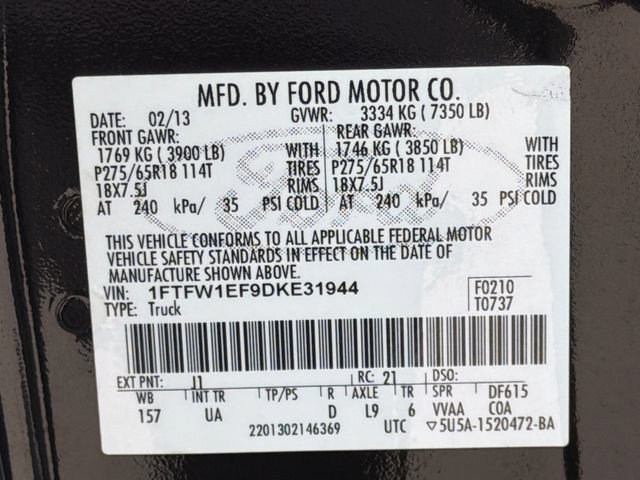 Used 2013 Ford F150 XLT w/ Luxury Equipment Group AWD/4WD image 31