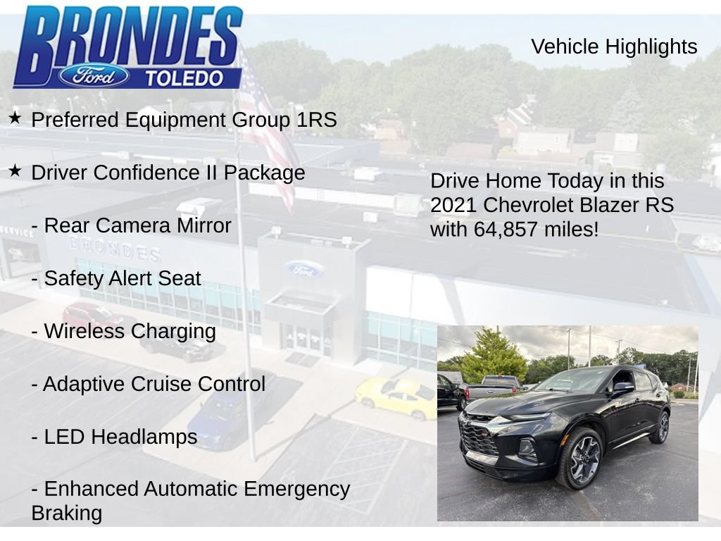 Used 2021 Chevrolet Blazer RS w/ Driver Confidence II Package FWD image 5