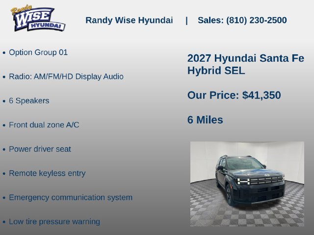 New 2027 Hyundai Santa Fe SEL AWD/4WD image 5