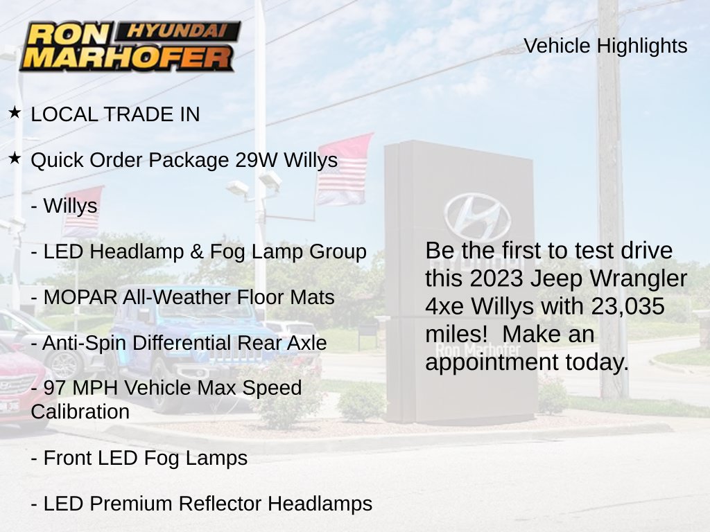 Used 2023 Jeep Wrangler Unlimited w/ 8.4" Radio Group AWD/4WD image 2