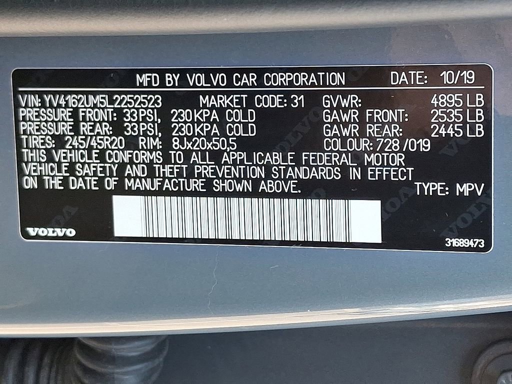 Used 2020 Volvo XC40 T5 R-Design w/ Protection Package Premier image 32