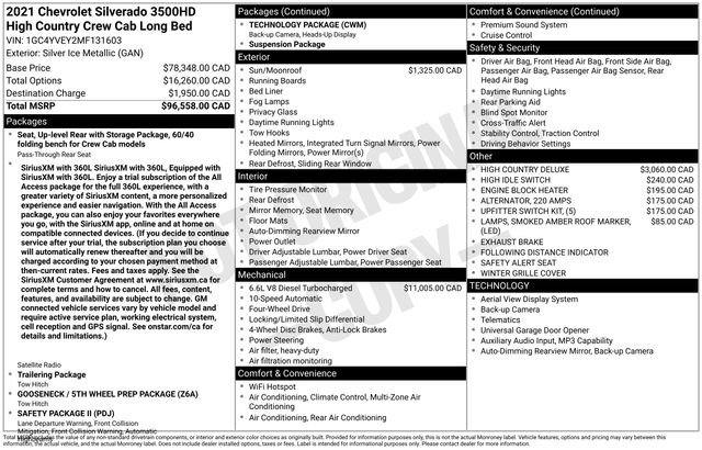 Used 2021 Chevrolet Silverado 3500 High Country image 13