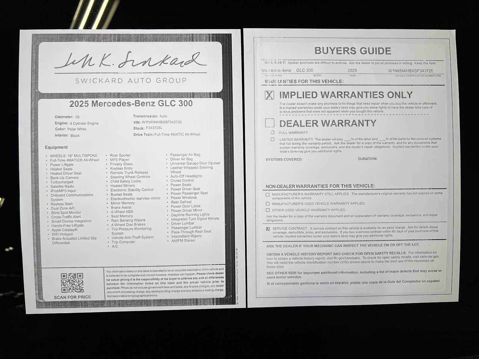 Used 2025 Mercedes-Benz GLC 300 4MATIC image 40