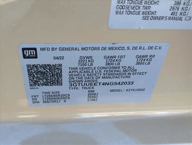 Used 2022 GMC Sierra 1500 AT4 image 29