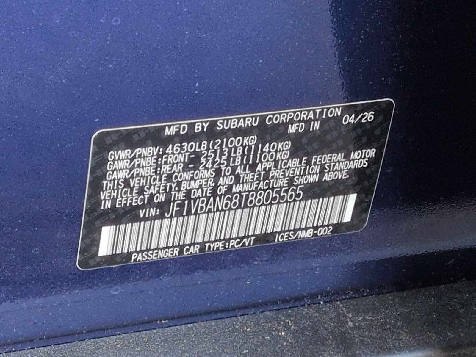 New 2026 Subaru WRX Limited AWD/4WD image 39