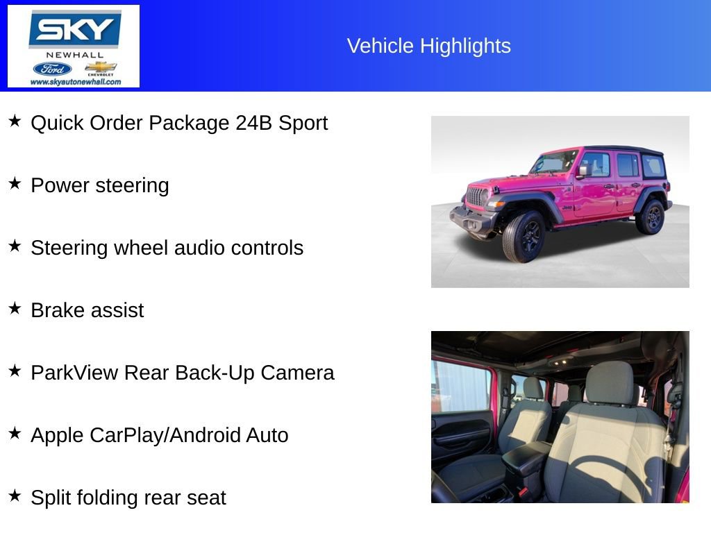 Used 2024 Jeep Wrangler Sport image 12