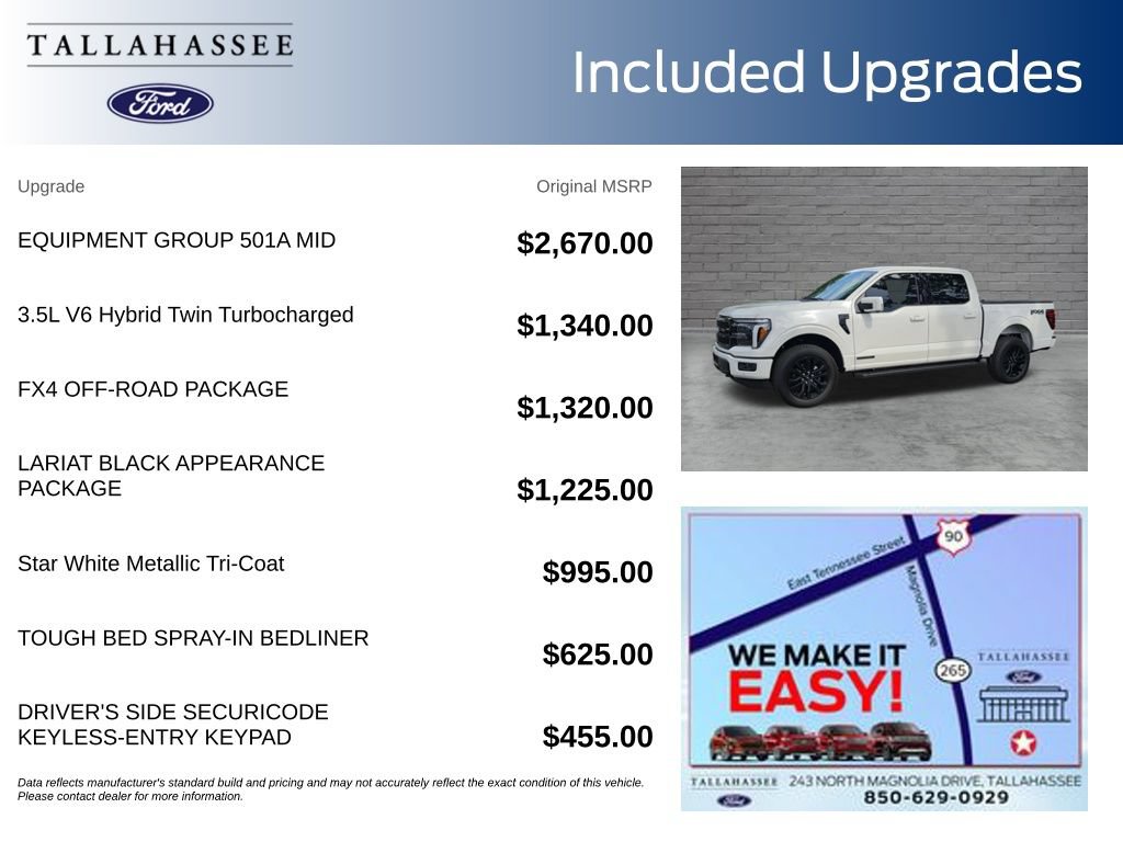 New 2026 Ford F150 Lariat w/ Equipment Group 501A Mid AWD/4WD image 3