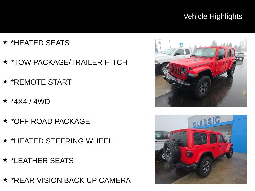 Used 2021 Jeep Wrangler Unlimited Rubicon w/ Uconnect 4C Nav & Sound Group image 4