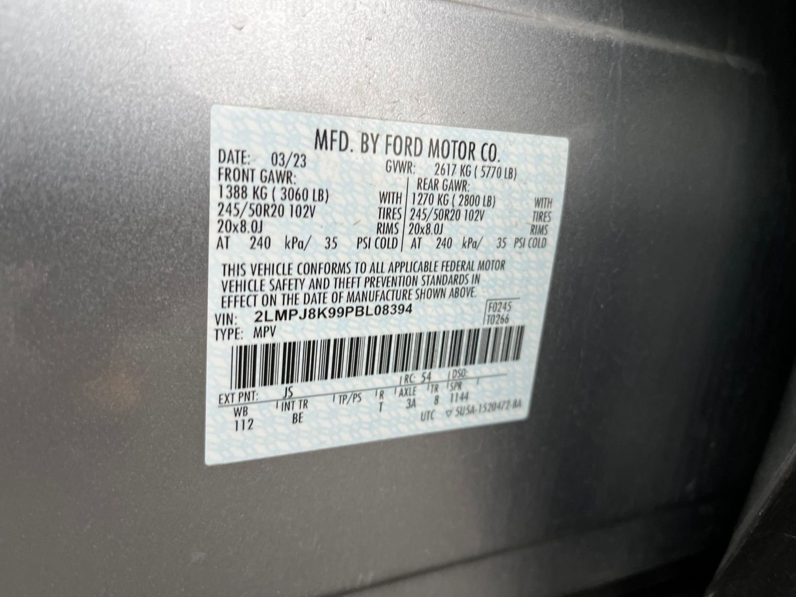 Used 2023 Lincoln Nautilus Reserve w/ Equipment Group 201A image 31