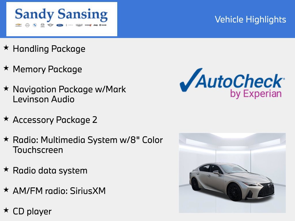 Used 2023 Lexus IS 350 F Sport RWD image 7