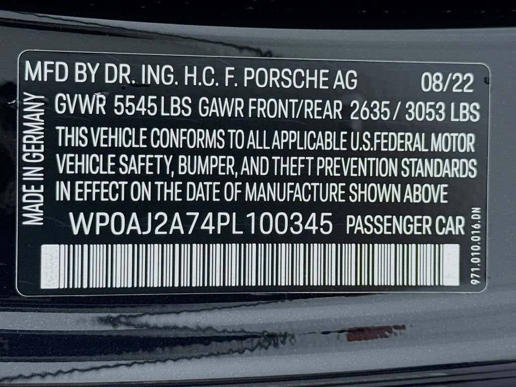 Certified 2023 Porsche Panamera Platinum Edition RWD image 38