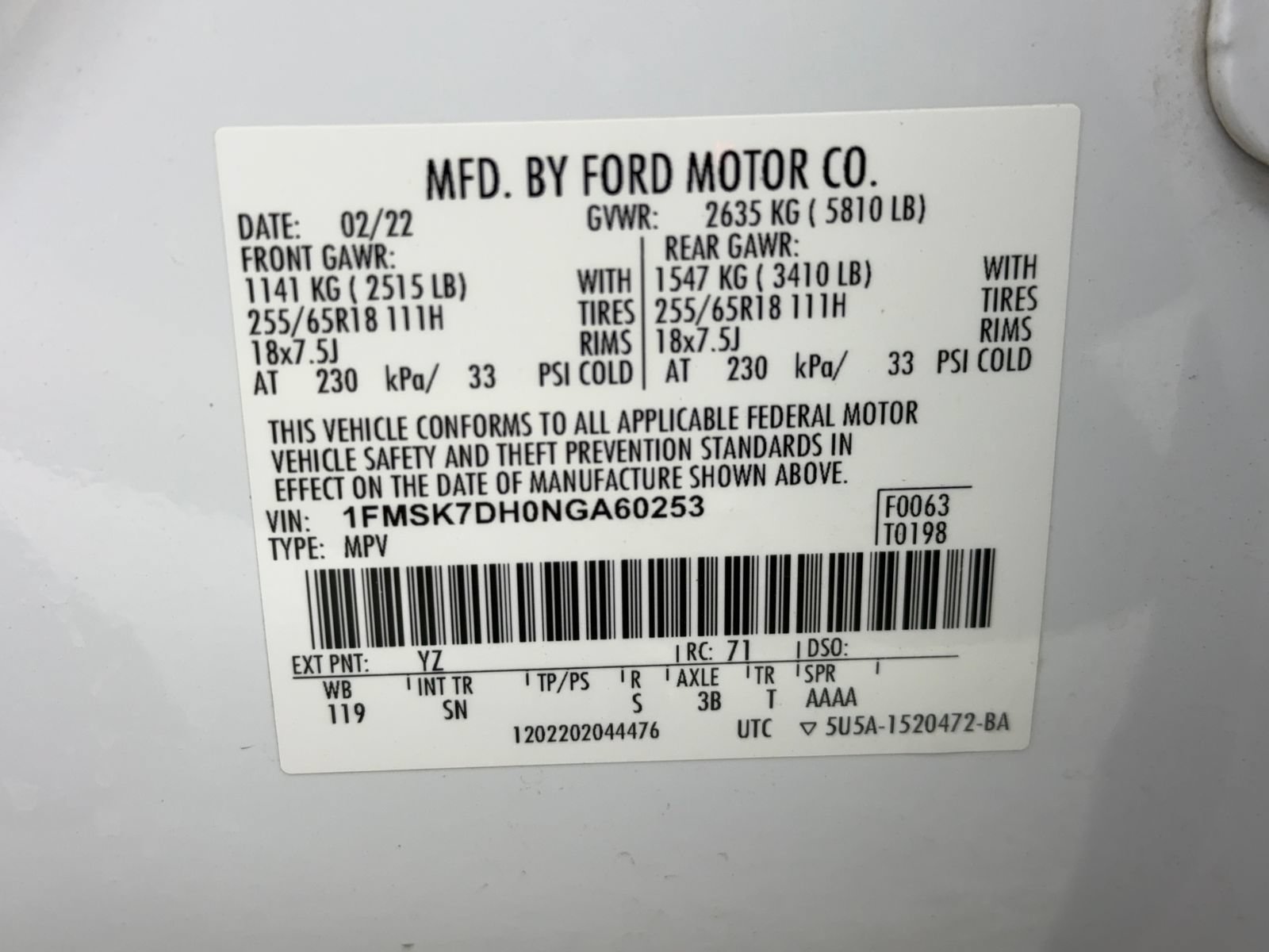 Used 2022 Ford Explorer XLT w/ Equipment Group 202A RWD image 53