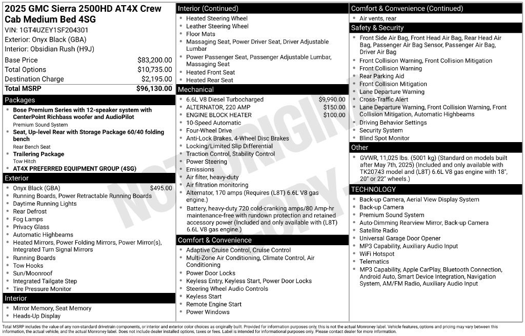 Used 2025 GMC Sierra 2500 AT4X AWD/4WD image 36
