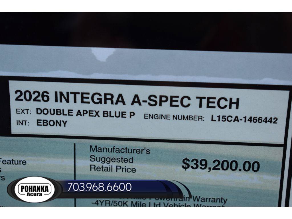 New 2026 Acura Integra A-Spec FWD image 36
