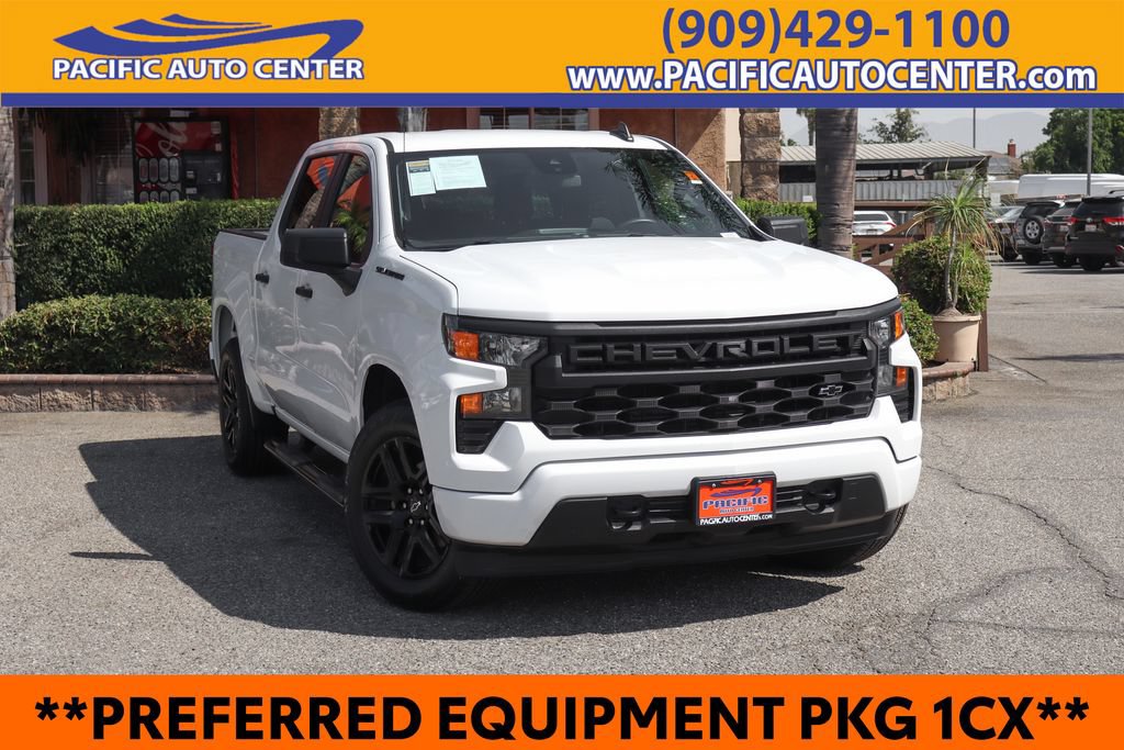 Used 2023 Chevrolet Silverado 1500 Custom w/ LPO, Dark Essentials Package RWD image 1