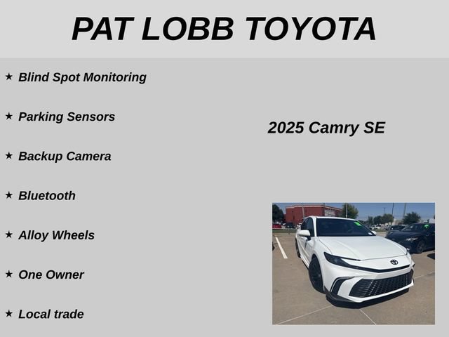 Used 2025 Toyota Camry SE w/ Convenience Package FWD image 18