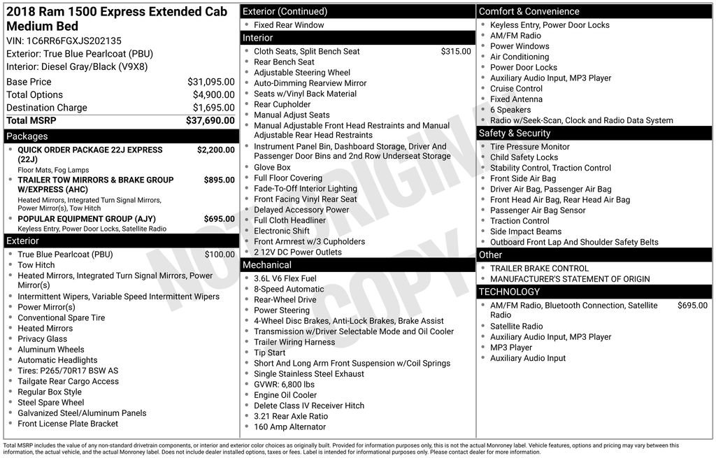 Used 2018 RAM 1500 Express image 3