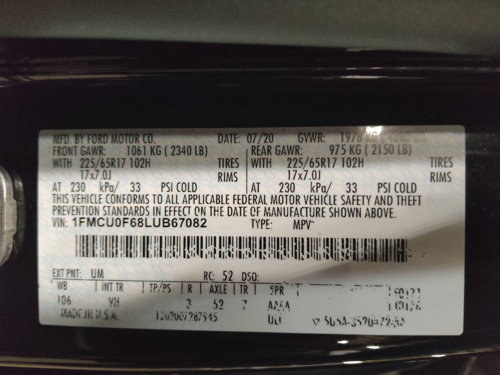 Used 2020 Ford Escape S FWD image 33