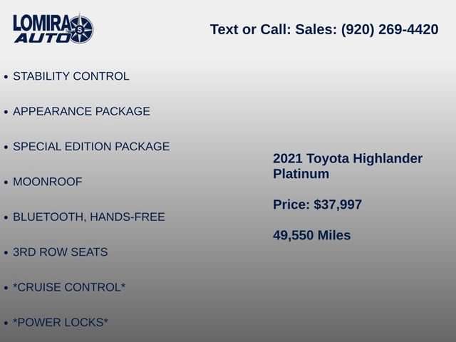 Used 2021 Toyota Highlander Platinum AWD/4WD image 6