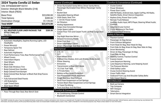 Used 2024 Toyota Corolla LE image 6